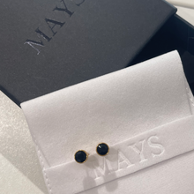 Load image into Gallery viewer, Small Stud Earrings in Gold - 12 Stone Colours