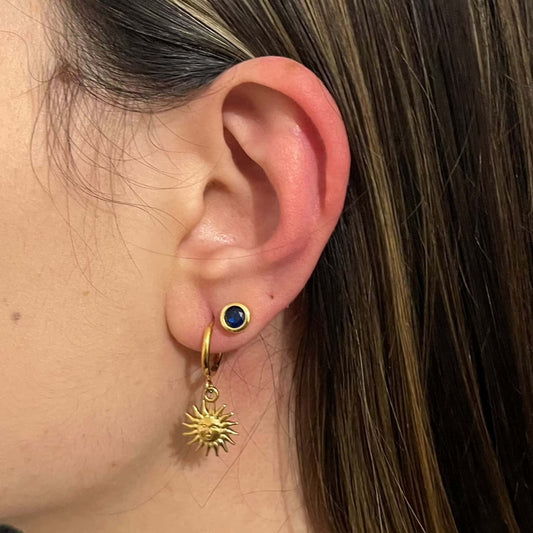 Sun Hoop Earrings