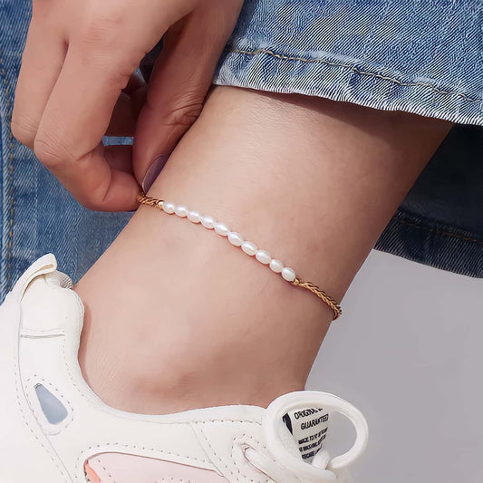 Beachy Pearl Anklet