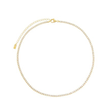 Load image into Gallery viewer, tennis chain necklace gold 3mm
