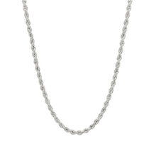 Load image into Gallery viewer, rope chain necklace 5mm silver