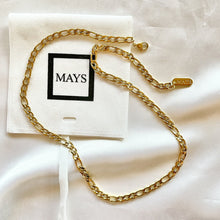 Load image into Gallery viewer, figaro chain necklace gold