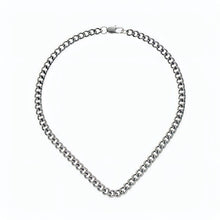 Load image into Gallery viewer, Curb Chain Necklace 7mm - Silver Color