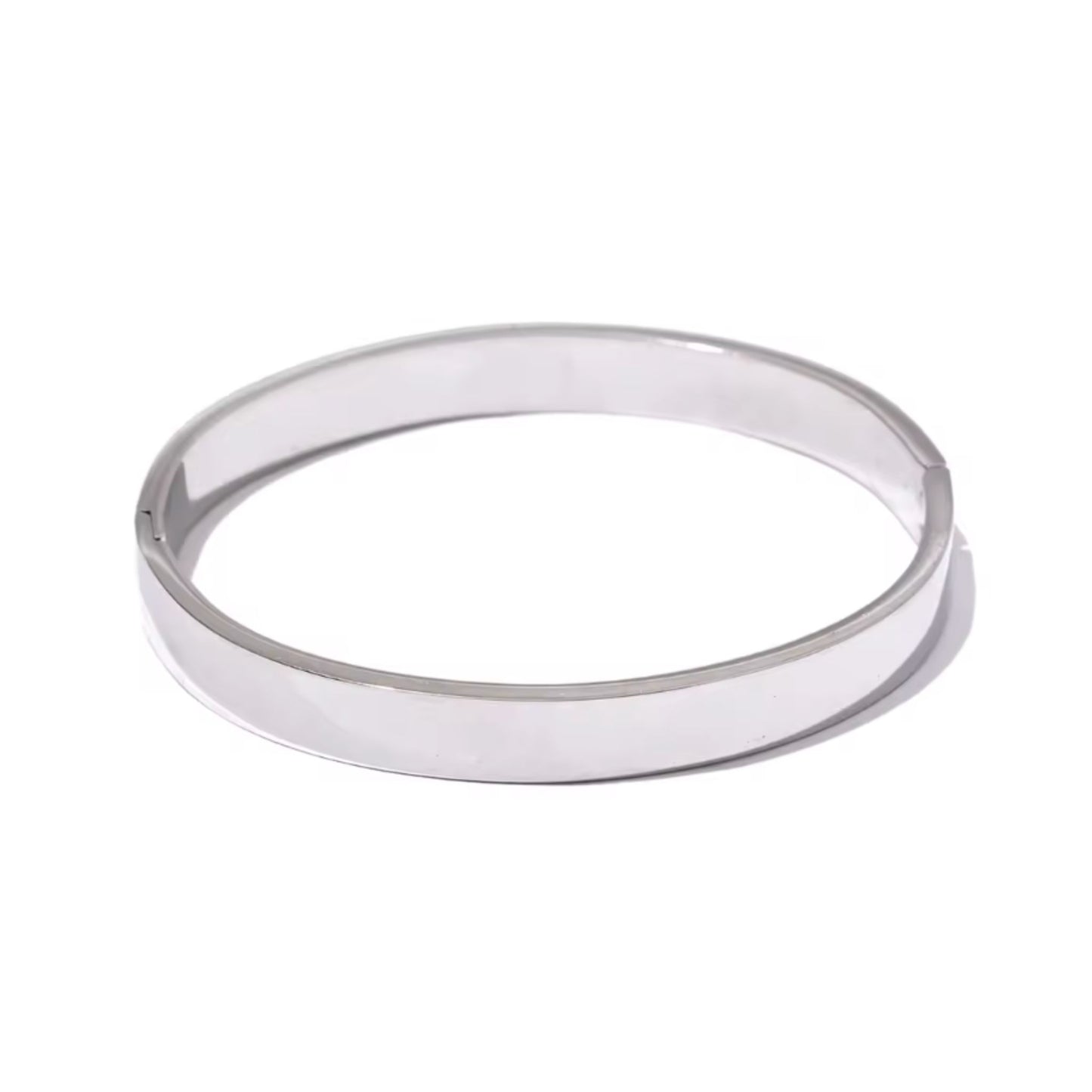 Classic Bangle in White Gold - 9mm