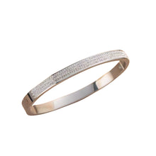 Load image into Gallery viewer, Shine CZ Bangle - Silver Color