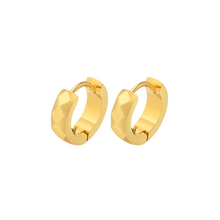 Load image into Gallery viewer, Geometric Huggie Earrings in Gold
