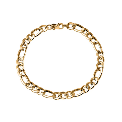 Figaro Chain Bracelet 7mm in Gold – Mays Store