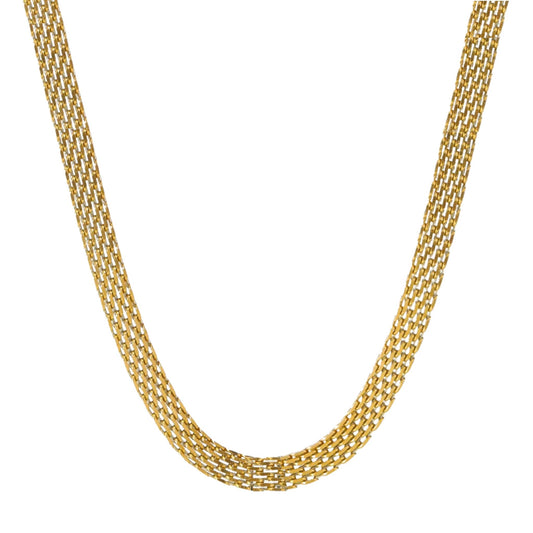Panther Chain Choker Necklace in Gold