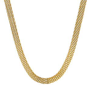 Panther Chain Choker Necklace in Gold