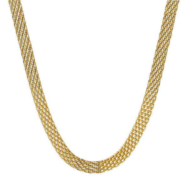 Panther Chain Choker Necklace in Gold