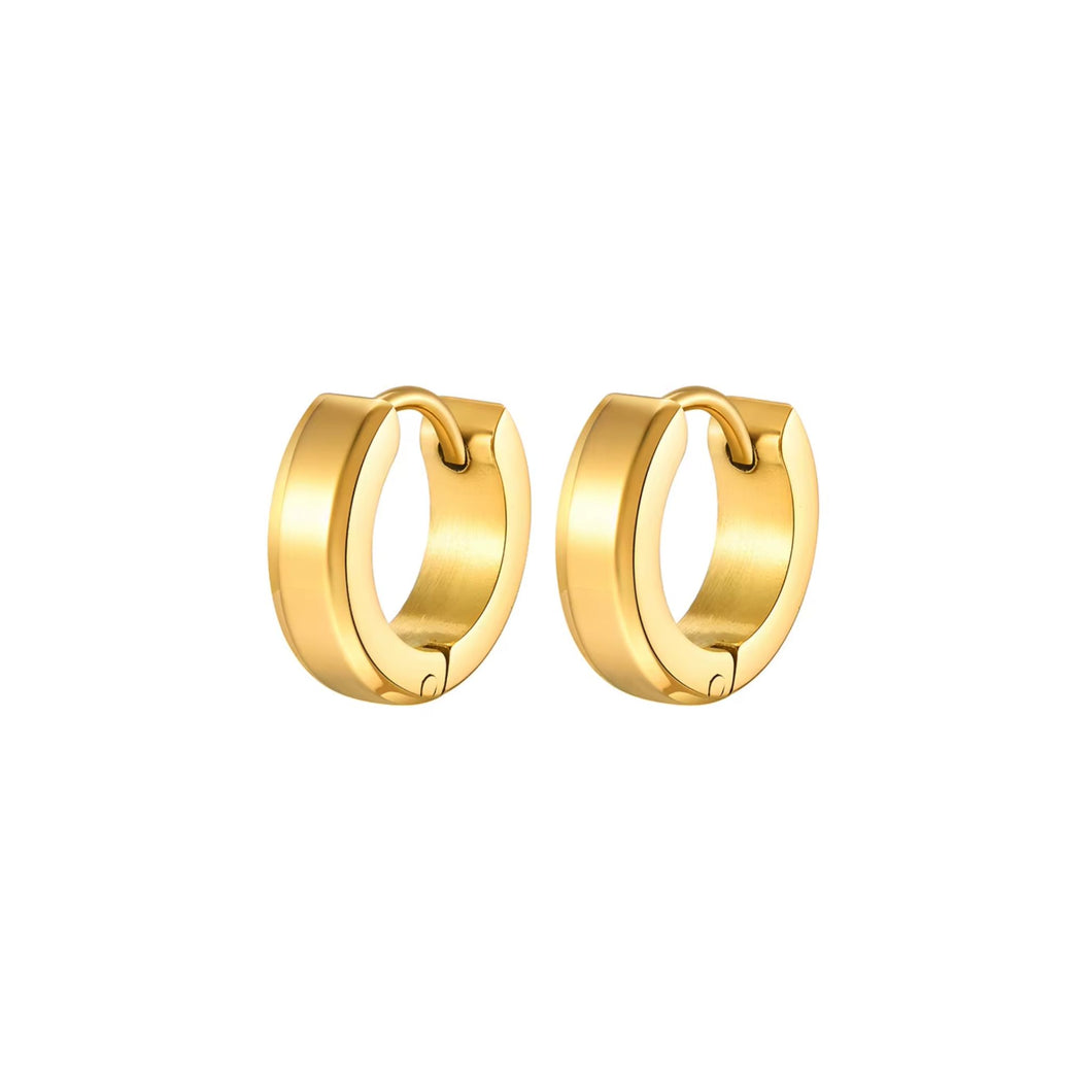 Classic Huggie Earrings in Gold