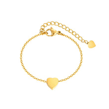 Load image into Gallery viewer, Heart Bracelet in Gold