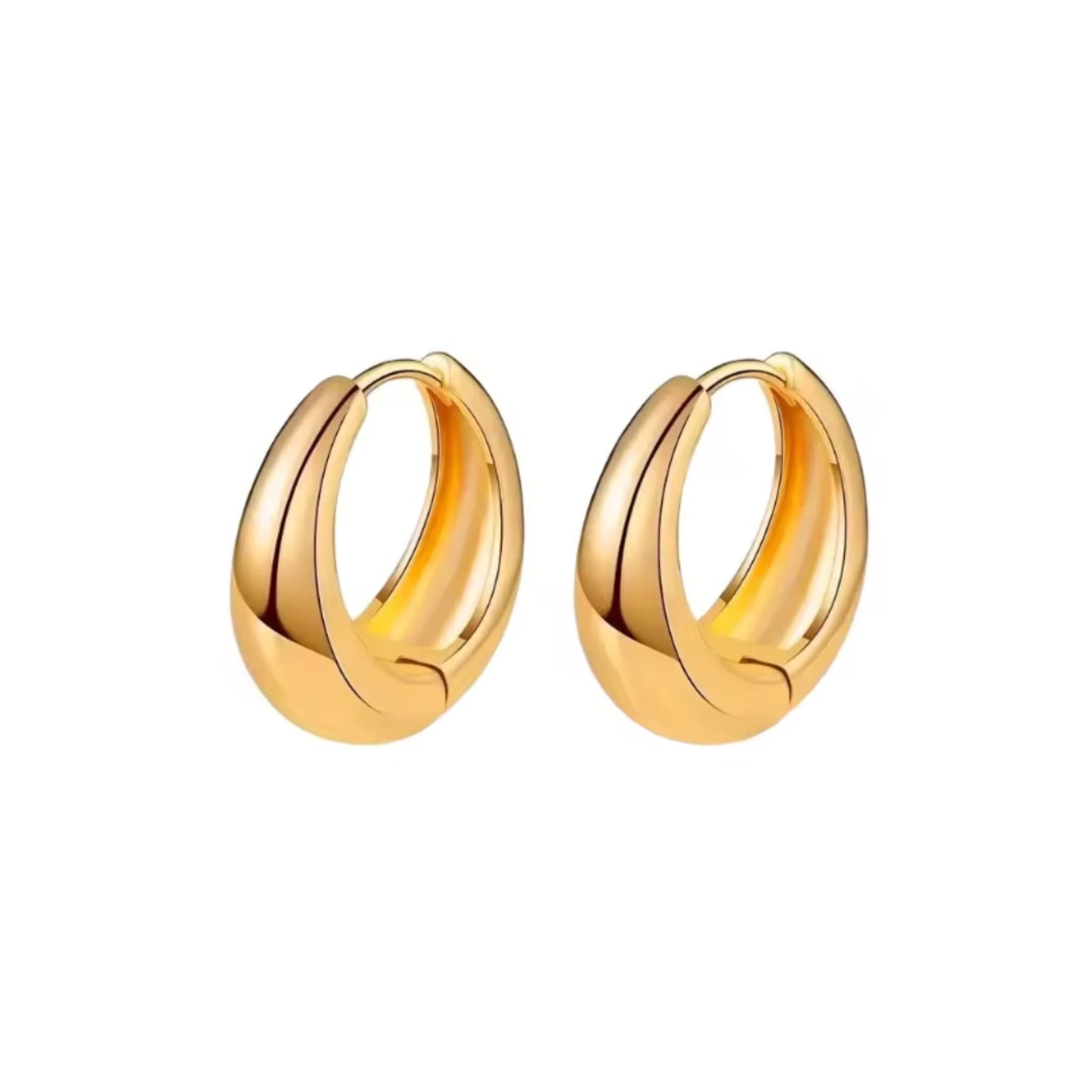 Bold Huggie Earrings in Gold