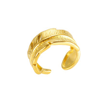 Load image into Gallery viewer, Feather Ring in Gold