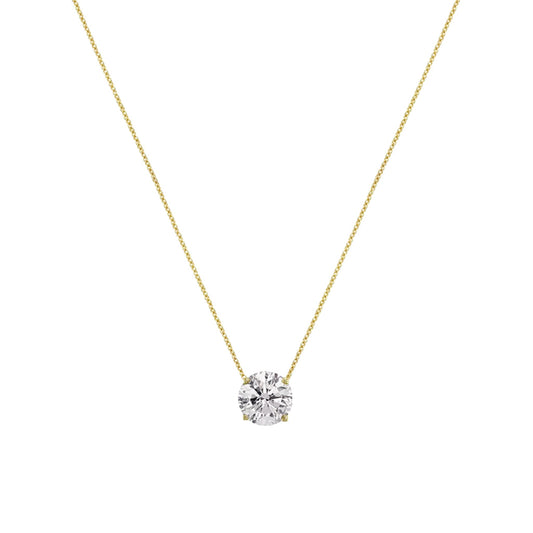 Solitaire Necklace in Gold