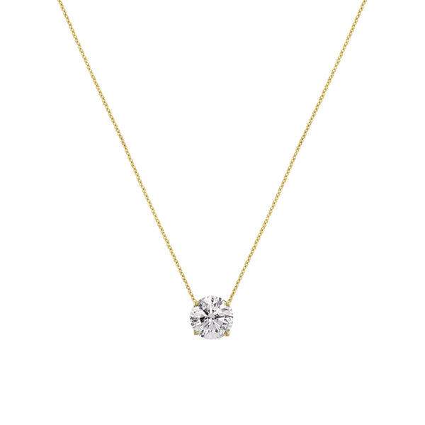 Solitaire Necklace in Gold