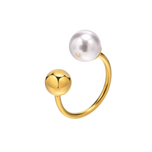 Load image into Gallery viewer, Torque Pearl Adjustable Ring