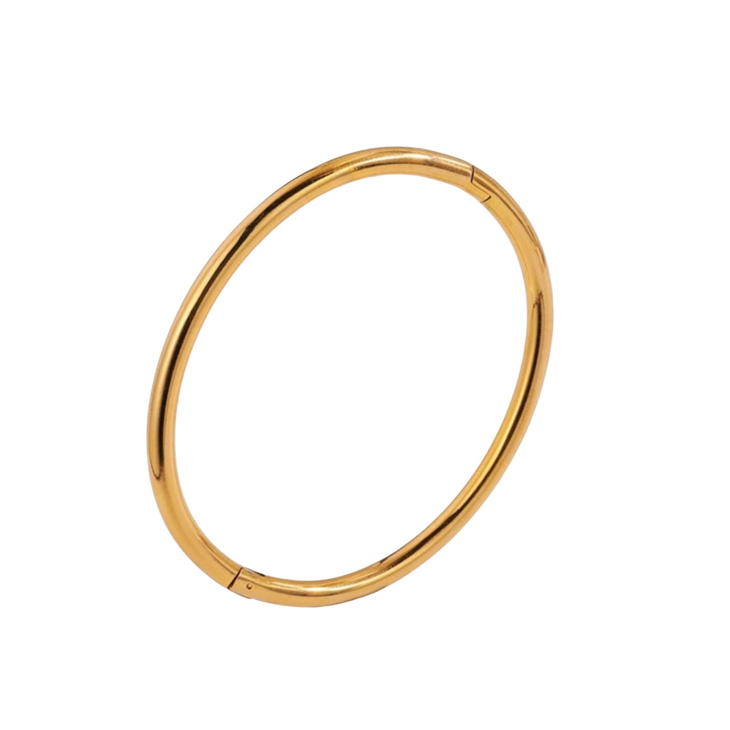 Classic Oval Bangle in Gold