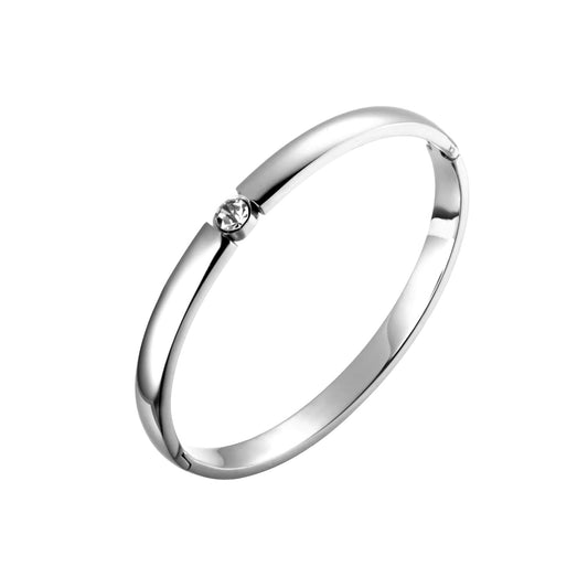 Timeless Bangle in White Gold