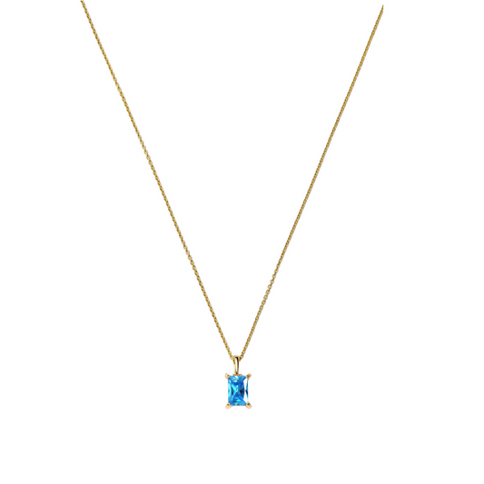Birthstone Necklace in Gold
