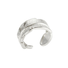 Load image into Gallery viewer, Feather Ring - Silver Color