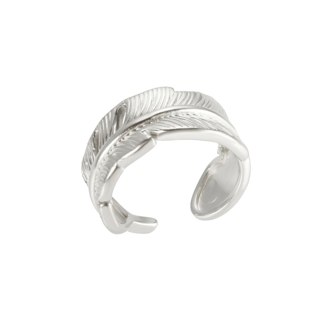 Feather Ring - Silver Color