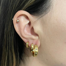 Load image into Gallery viewer, Celestial Tiny Huggie Earrings