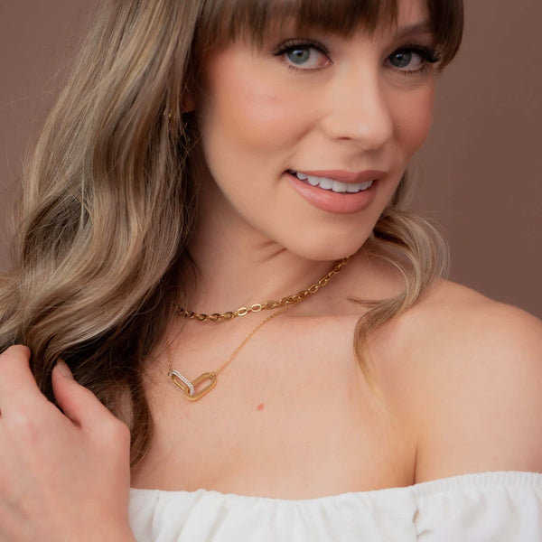 Bia Paperclip Chain Choker Necklace