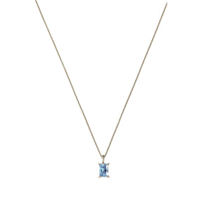 Birthstone Necklace - Silver Color