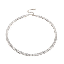 Load image into Gallery viewer, Vivid Tennis Chain Necklace - Silver Color
