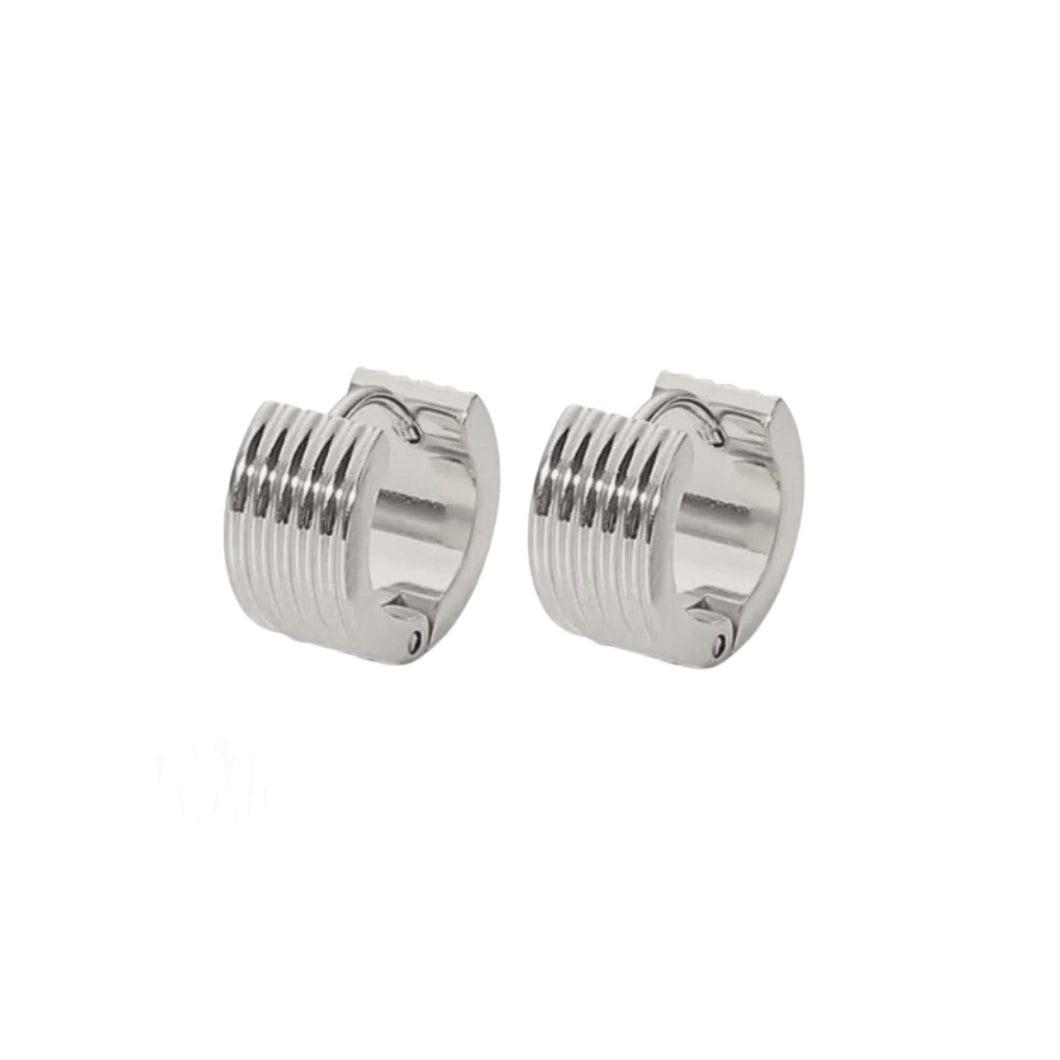 Nova Huggie Earrings - Silver Color