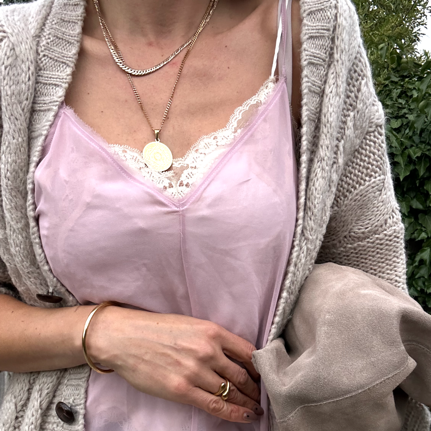 Seven Archangels Pendant Necklace in Gold