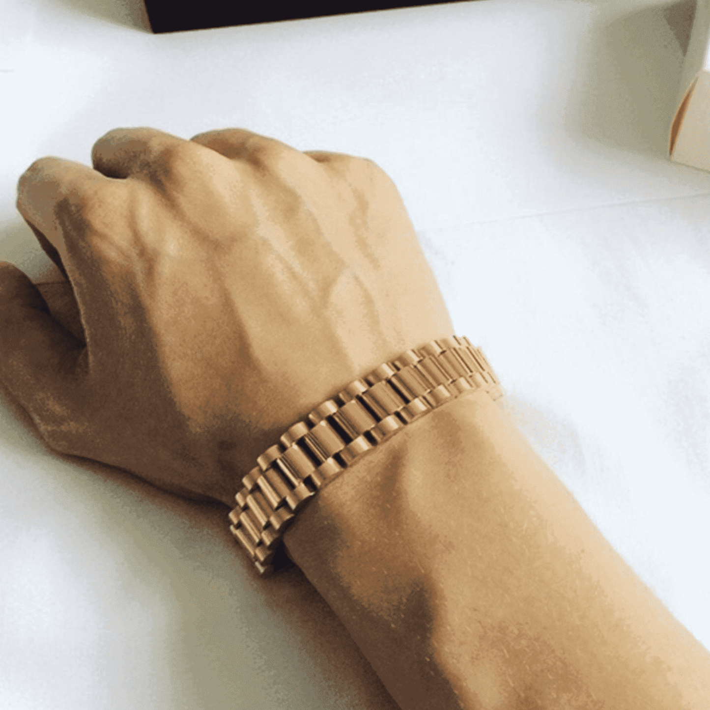 Watch Chain Bracelet 10mm in Gold