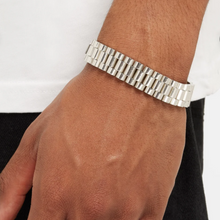 Load image into Gallery viewer, Watch Chain Bracelet 10mm in White Gold