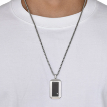 Load image into Gallery viewer, Lost Dog Tag Necklace in White Gold