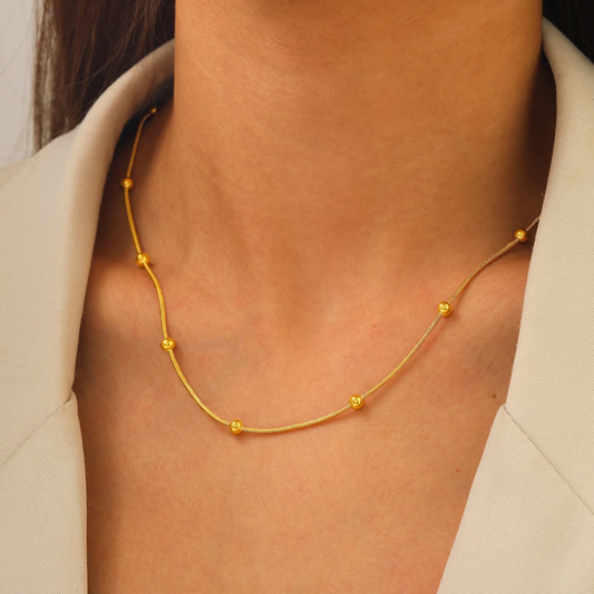 Satellite Chain Necklace in Gold