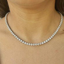 Load image into Gallery viewer, Vivid Tennis Chain Necklace - Silver Color