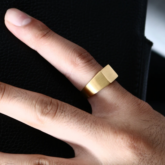 Square Signet Ring in Gold