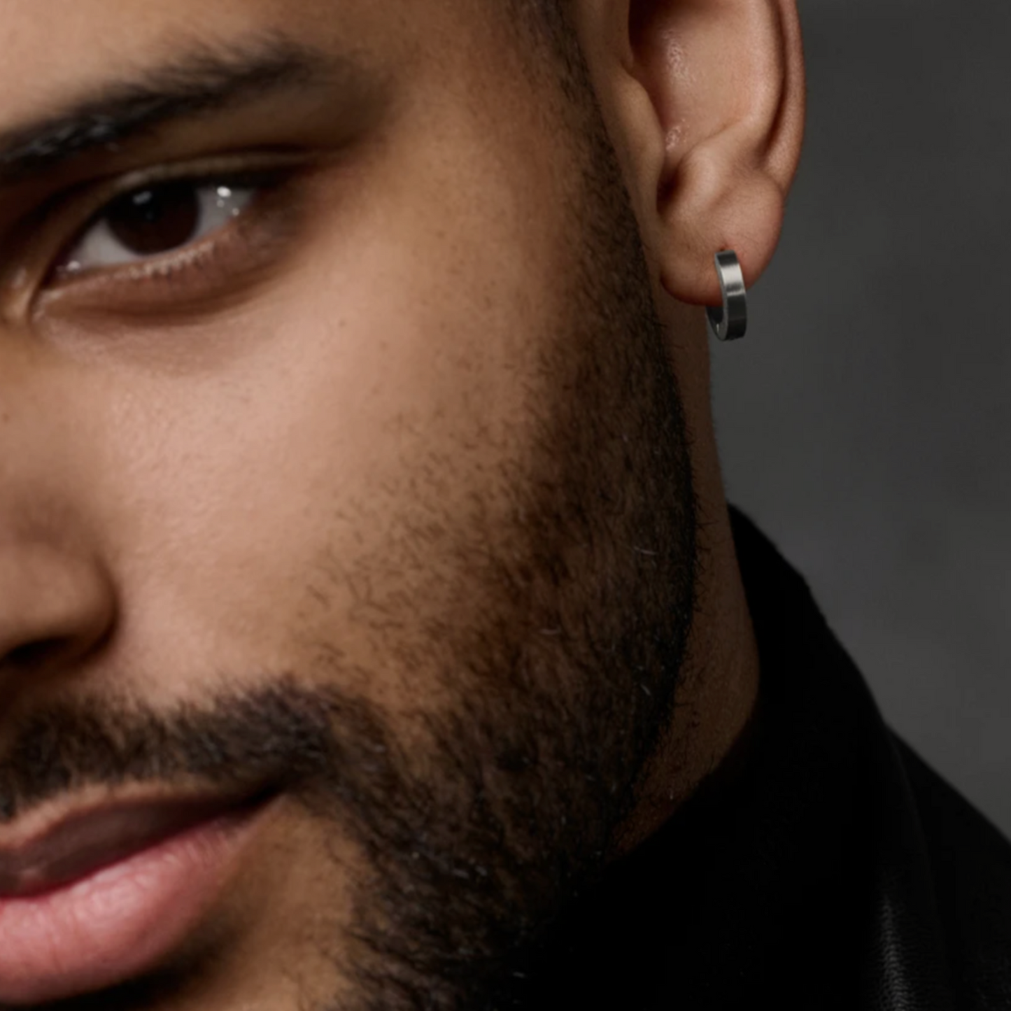 Classic Huggie Earrings in White Gold