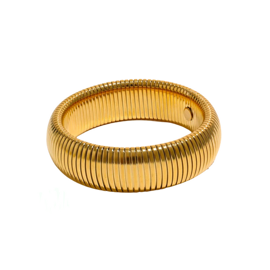 Stretchy Snake Bracelet in Gold - 20mm
