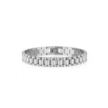 Load image into Gallery viewer, Watch Chain Bracelet 10mm in White Gold