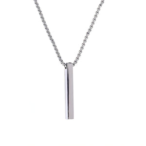 Minimal Pendant Necklace - Silver Color