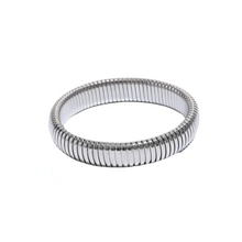 Load image into Gallery viewer, Stretchy Snake Bracelet - Silver Color - 10mm