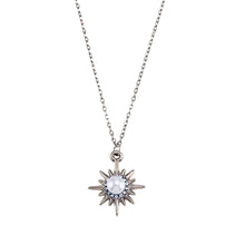 Load image into Gallery viewer, Twilight Star CZ Pendant Necklace - Pearl