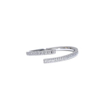 Load image into Gallery viewer, Halo Adjustable CZ Ring - Silver Color