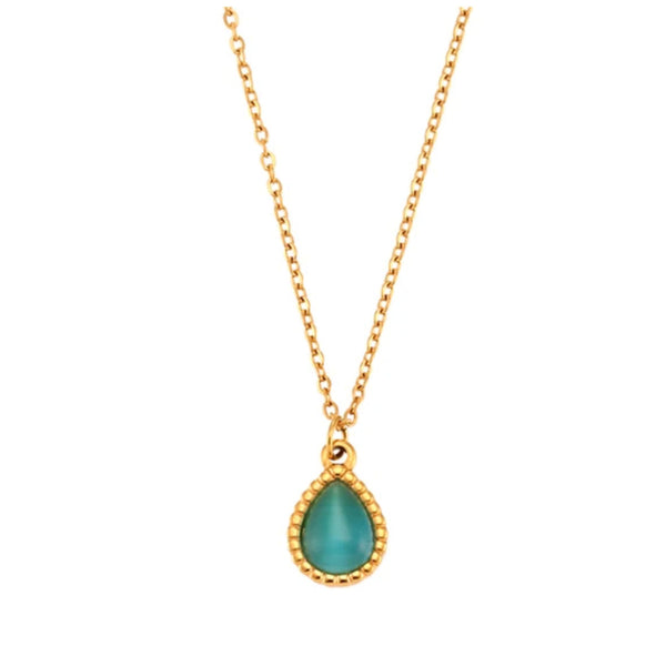 Waterdrop Necklace - Blue