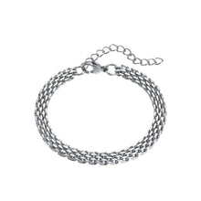 Load image into Gallery viewer, Panther Chain Bracelet in White Gold