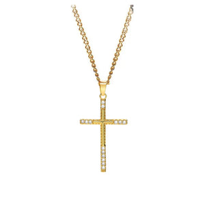 Crucifix CZ Necklace