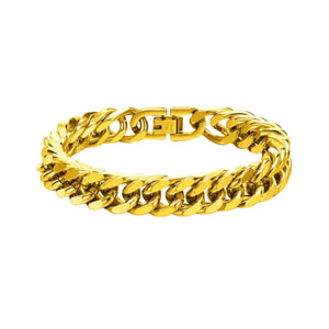 Chunky Cuban Chain Bracelet in Gold