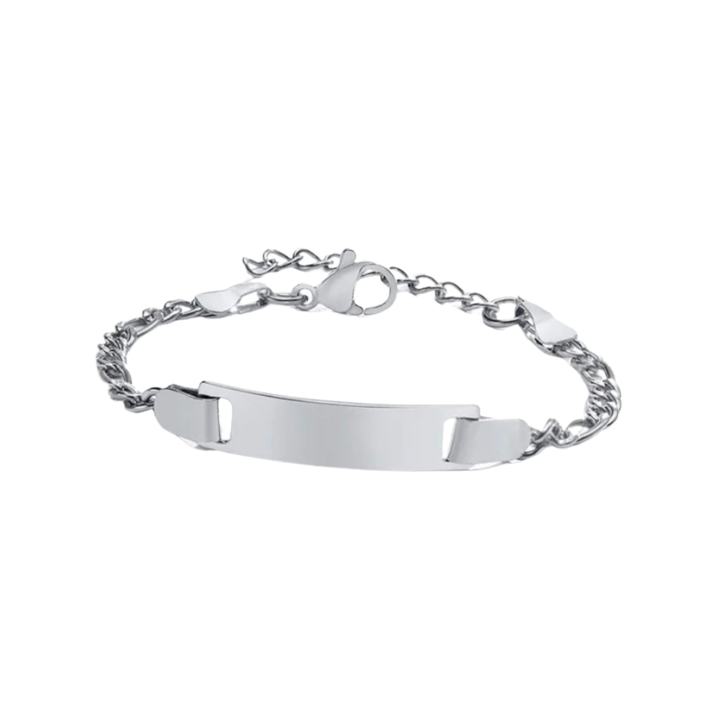 Child ID Bracelet in White Gold